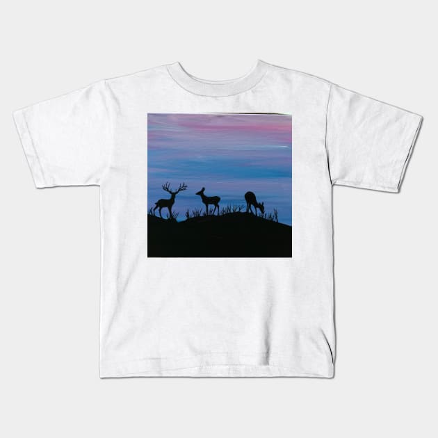 Deer Kids T-Shirt by marisaj4488